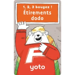 1 2 3 bougez - carte audio - yoto player - yoto - la maison de zazou