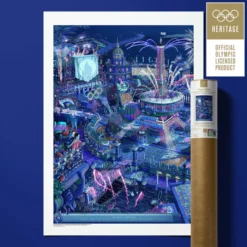 affiche one art -jeux olympiques et paaralympiques - la maison de zazou - rennes