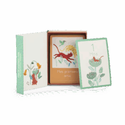 Cartes Mes 12 Premiers Mois La Forêt Mawa – coffret 30 cartes illustrées pour immortaliser chaque étape de la première année de bébé – Moulin Roty – La Maison de Zazou – Rennes