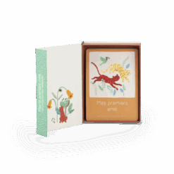 Cartes Mes 12 Premiers Mois La Forêt Mawa – coffret 30 cartes illustrées pour immortaliser chaque étape de la première année de bébé – Moulin Roty – La Maison de Zazou – Rennes