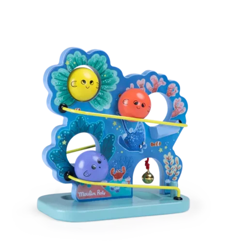 cascade de boules - les aventures de paulie -jouet en bois pour bébés - la maison de zazou