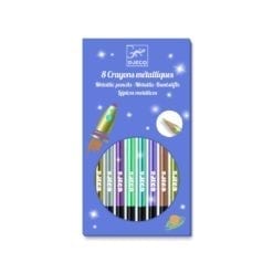 8 Crayons Metalliques, Djeco