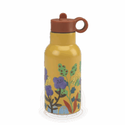 Gourde en métal La Forêt Mawa – gourde enfant compacte avec mousqueton pratique pour école, sport et sorties dès 3 ans – Moulin Roty – La Maison de Zazou – Rennes