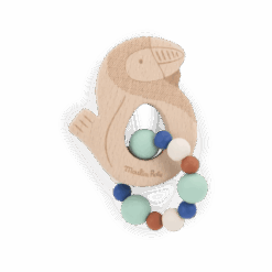 Hochet & anneau de dentition La Forêt Mawa – jouet d’éveil léger avec textures variées pour soulager gencives et stimuler sens dès 3 mois – Moulin Roty – La Maison de Zazou – Rennes