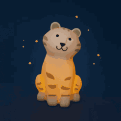 Lampe veilleuse Tigre La Forêt Mawa – veilleuse enfant décorative avec lumière douce et apaisante pour chambre bébé ou enfant – Moulin Roty – La Maison de Zazou – Rennes