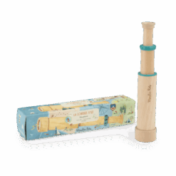Longue-vue – jouet d’observation enfant avec zoom x20 pour explorer la nature et les paysages, format rétractable en bois – Moulin Roty – La Maison de Zazou – Rennes
