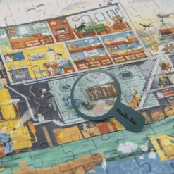 Puzzle Le bateau 200 pièces – puzzle enfant univers marin avec poster et loupe pour jeu d’observation dès 6 ans – Moulin Roty – La Maison de Zazou – Rennes
