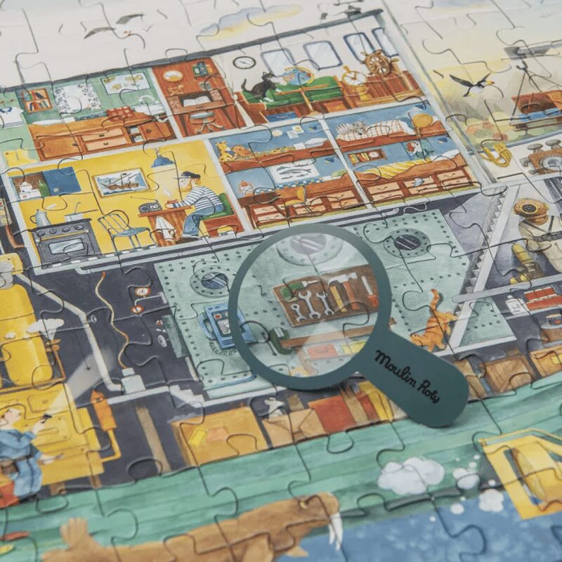 Puzzle_Le_bateau_200_pieces_Le_Jardin_du_Moulin_Moulin_Roty-la-maison-de-zazou-rennes-2_resultat Puzzle Le bateau 200 pièces – puzzle enfant univers marin avec poster et loupe pour jeu d’observation dès 6 ans – Moulin Roty – La Maison de Zazou – Rennes
