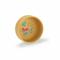 Set vaisselle silicone La Forêt Mawa – coffret bébé avec bol, assiette et tasse à anses pour apprentissage des repas en autonomie dès la naissance – Moulin Roty – La Maison de Zazou – Rennes