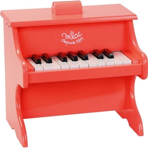 Instrument de musique piano crazy orange 18 touches avec partitions vilac