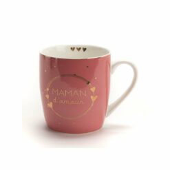 a table - mug en porcelaine - maman d amour love - amadeus - la maison de zazou