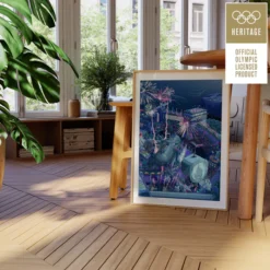 affiche one art -jeux olympiques et paaralympiques - la maison de zazou - rennes