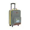 bagagerie - valise à roulette pour enfant en tissu - motif adventure bus - couleur gris et jaune - lassig - la maison de zazou
