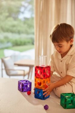 Cleverclixx Ball Run Compact Pack Intense 60 pièces - coffret complet circuit à billes"