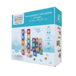Cleverclixx Ball Run Compact Pack Intense 60 pièces - coffret complet circuit à billes"