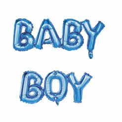 ballon fête mylar - baby boy - bleu - 118x24 cm  - tim&puce factory - la maison de zazou
