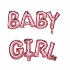 ballon fête mylar - baby girl - rose - 118x24 cm  - tim&puce factory - la maison de zazou