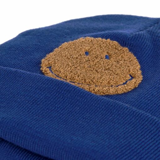bonnet en laine merinos - smile bleu - 1/3 ans - lassig - la maison de zazou