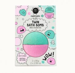 boule de bain duo - rose et verte - nailmatic - la maison de zazou