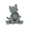 Peluche Chat Gris Méloé fabriquée à la main en Bretagne