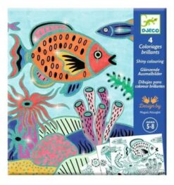 loisir créatif - coloriages brillants sous la mer - Djeco - la maison de zazou