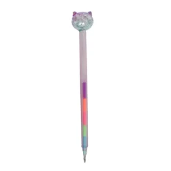 crayon magique - mine mutlicouleur - chat violet - yuko b - la maison de zazou