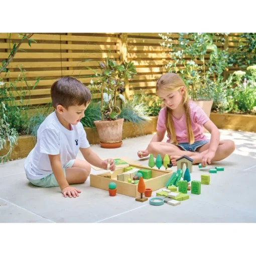 jeu de construction -jardin - jouet en bois- tender leaf toys - la maison de zazou