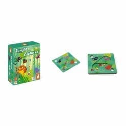 jeu de logique en bois - jungle pictures - en bois certifié fsc -jeux de societe - janod