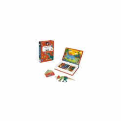 jeu magnétique - magneti'book dinosaures - en bois certifié fsc - janod - la maison de zazou