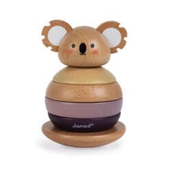 jouet d'éveil en bois certifié fsc - empilable culbuto koala - janod