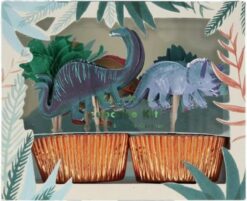 kit 24 cupcakes - royaume des dinosaures - meri meri - la maison de zazou