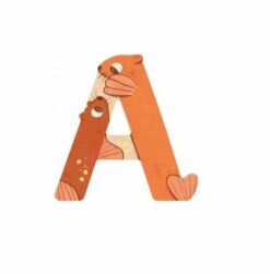la déco - lettre bois a orange - l'alphabet - moulin roty - la maison de zazou
