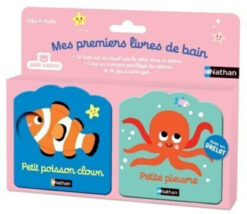 Mes Premiers Livres de Bain - Petit Poisson Clown - Petite Pieuvre, Nathan