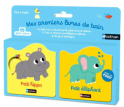 Mes Premiers Livres de Bain - Petit Hippo - Petit Elephant, Nathan
