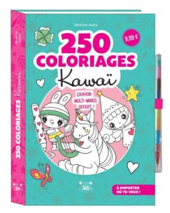 250 Coloriages Kawai - Crayon Multi-Mines Offert, 365 Paris
