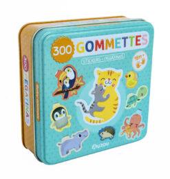 Boite de Gommettes Metal - les Bebes Animaux, Auzou