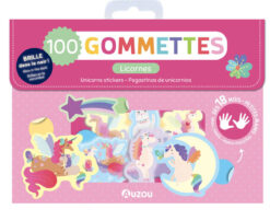 Ma Pochette de 100 Gommettes Licornes - qui Brillent dans le Noir, Auzou