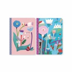 loisir créatif - 2 petits carnets illustrations fleuries - djéco - la maison de zazou