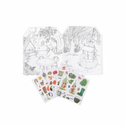loisir créatif - cahier stickers - le jardinier - le jardin du moulin - 20 pages  -  moulin roty - la maison de zazou