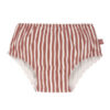 maillot de bain - couche fille 12 mois - rouge et blanc rayé  - lassig - la maison de zazou