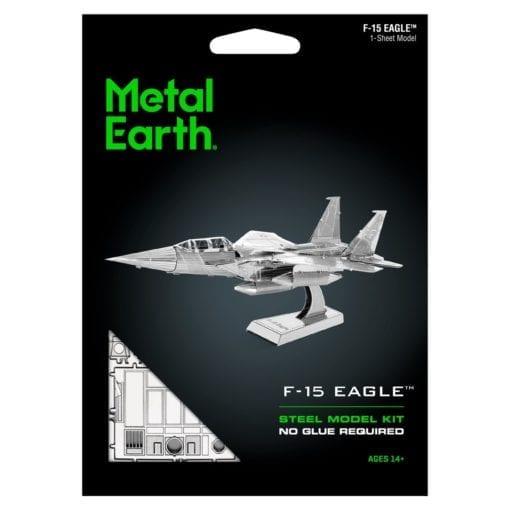 maquette métal earth 12-14 ans - avion f-15 - métal earth