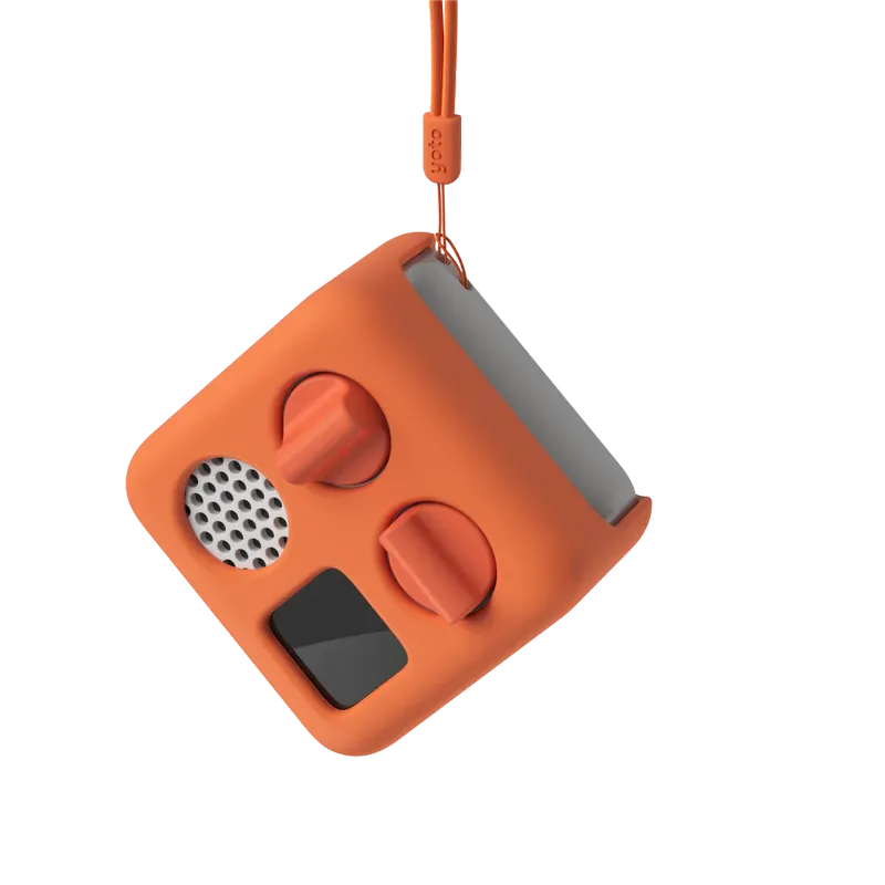 mini adventure jacket - etui de protection yoto player - orange - la maison de zazou