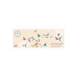 Mobile en papier - oiseaux multicolore - djeco - la maison de zazou