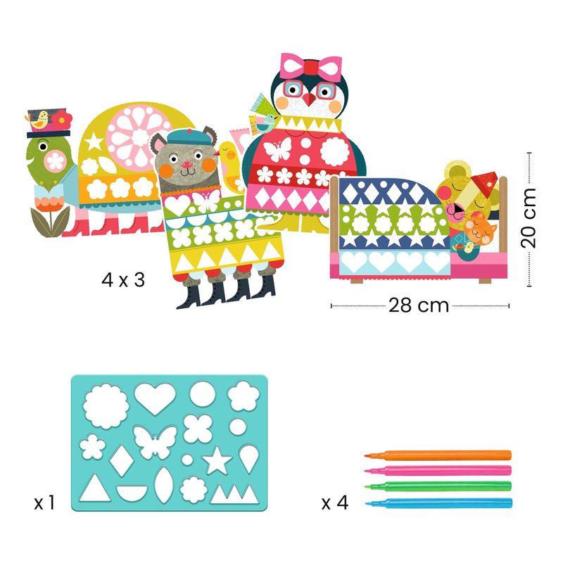 normes-mais-droles-pochoirs-coloriage-djeco-la-maison-de-zazou (2) coffret de pochoirs et coloriage - normographe - normé mais droles - djeco - la maison de zazou