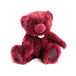 peluche ours histoire d'ours- ours collection bois de rose - 40 cm - la maison de zazou
