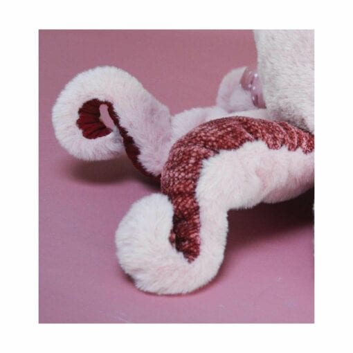 peluche pieuvre rose - 30 cm - histoire d'ours