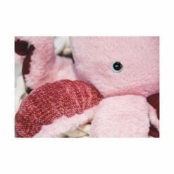 peluche pieuvre rose - 30 cm - histoire d'ours