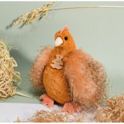 poulette orange - peluche - histoire d'ours - la maison de zazou -rennes
