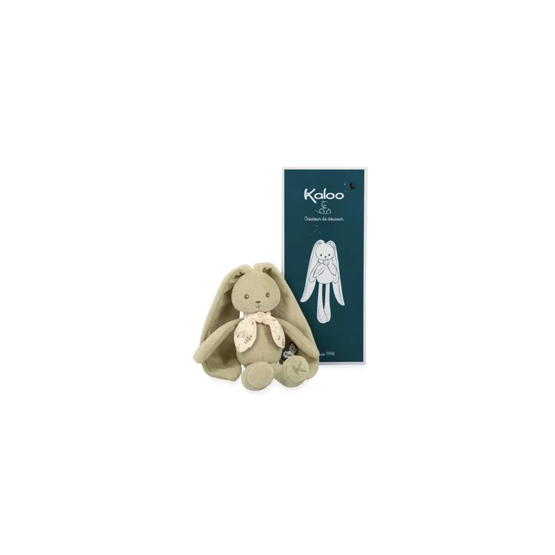 petit-lapinoo-vert-kaloo-doudou-la-maison-de-zazou (3) peluche pantin lapin - kaloo - vert - la maison de zazou