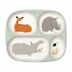 assiette 4 compartiments savane - petit jour paris - la maison de zazou - rennes